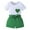 Green, variant on Coerni Toddler Girls Clothes 3T 4T 5T 6T 7T Summer Outfits Baby Kids Short Sleeve T-Shirt Tops & Bow Shorts Sets 2pcs