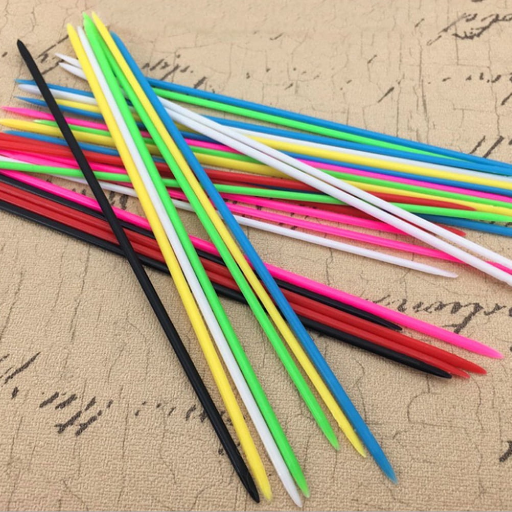 Gymnture 30pcs Classic Pickup Sticks for Kids Party Supplies (Mixed Color)