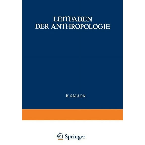 Leitfaden Der Anthropologie, (Paperback)