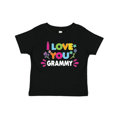 

Inktastic I Love You Grammy with Flowers Gift Toddler Toddler Girl T-Shirt