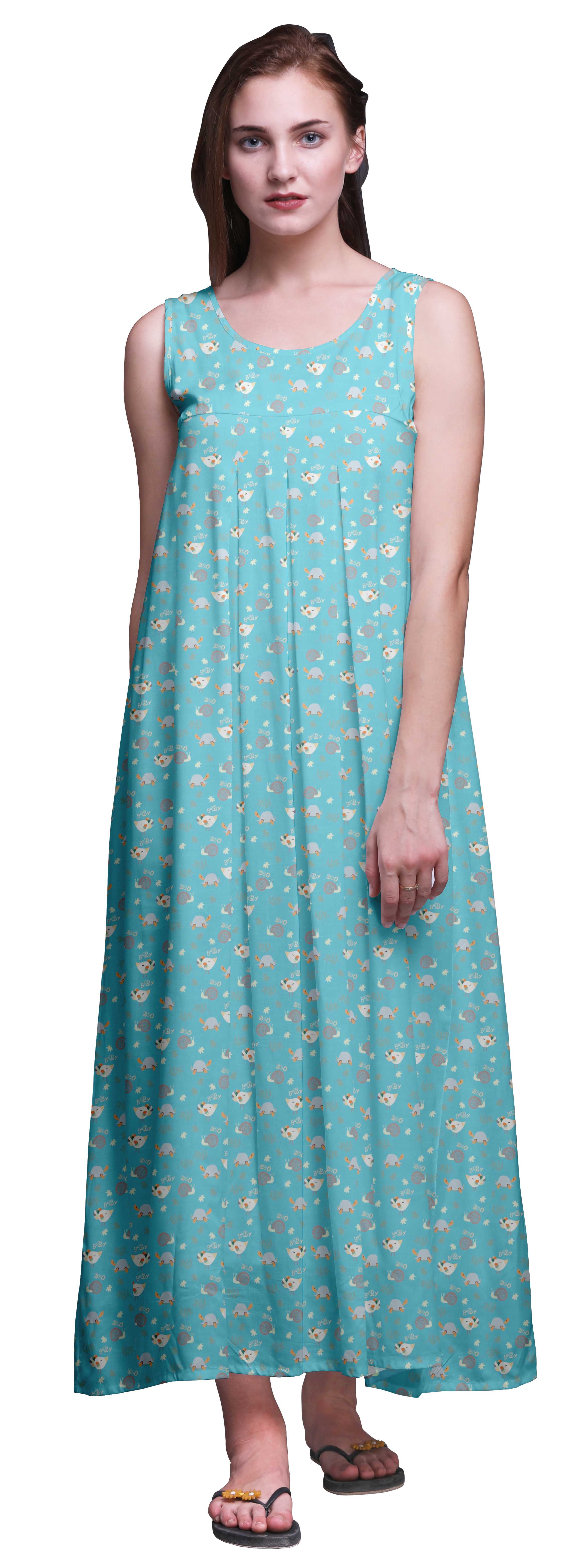 Bimba Rayon Rayon Nightgowns For WomenÂ 