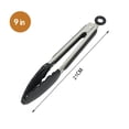 thumbnail image 4 of Kitchen Tongs with Silicone Tips,Stainless Steel Kitchen Tongs with Heat-Resistant,Multi-functional Cooking Grilling Locking Food Tong for Cooking,Grilling,Serving and Baking, 4 of 10