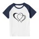 thumbnail image 3 of Blusas y camisas de manga corta con cuello redondo para niños y niñas, blusa de manga corta con estampado de cuello redondo, 3 of 7