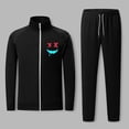 thumbnail image 2 of guisaled Mens Sweatsuits with Pockets No Hood Stand Collar Full Zipper Warm Up Tracksuits Outdoor Running Athletic Sportwear, 2 of 5