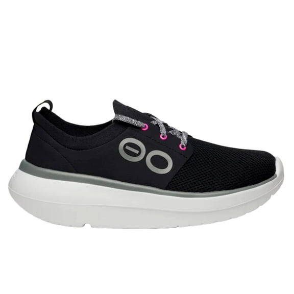 OOFOS OOMY Stride White / Black 5077-WHTBLK Women's Size 9