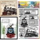 thumbnail image 1 of Custom PVC Plastic Clear Stamps for DIY Scrapbooking Photo Album Decorative Cards Making Train 160x110mm, 1 of 9