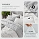 thumbnail image 3 of Juego de ropa de cama Bedsure Queen, reversible, blanco, 7 piezas, 3 of 6