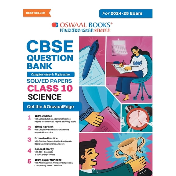 Oswaal CBSE Question Bank Class 10 Science, Chapterwise and Topicwise Solved Papers For Board Exams 2025, (Paperback)