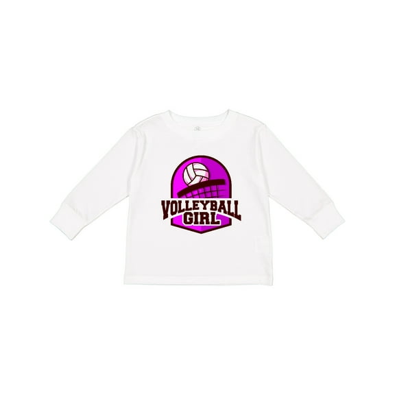 Inktastic Volleyball Girl Girls Long Sleeve Toddler T-Shirt