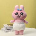 thumbnail image 4 of Muñeca de peluche Opanchu Usagi de 36 cm, pantalones, conejito, conejo rosa, llavero colgante, muñeca divertida, bolso colgante, decoración, juguete de peluche, regalo, 4 of 4
