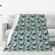 thumbnail image 1 of Balery PUG HEAD And Flower Manta de Felpa Suave y Acogedora – Cobija de Franela Aterciopelada para Cama, Lavable y Cálida para Sofá, Mascotas, Transpirable-60"x50", 1 of 7