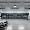 thumbnail image 2 of 35PCS Garage Cabinets and Storage System Corner Workshop Set with Corner Cabinet, Garage Storage Cabinet System, Cabinet Drawers, Workbench, Pegboard for Tool Organization, Black Grey, 2 of 16