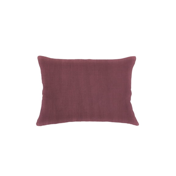 So Soft Linen Merlot Red Pillow 14x20 Down