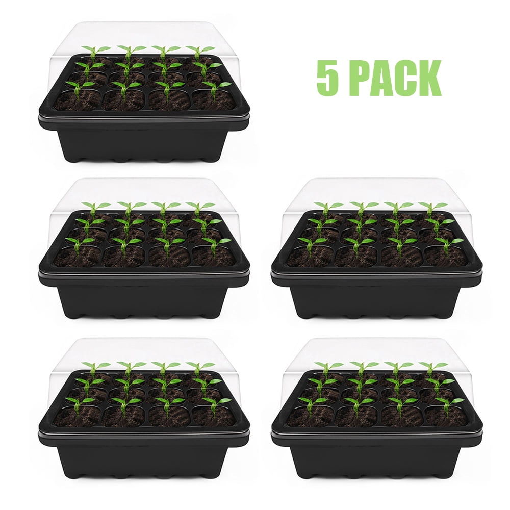 3x 24 Cells Plant Germination Tray Hydroponic Flower Pot Plants Sprout Planter 