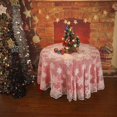 thumbnail image 3 of Lace Tablecloth White Snowflakes Rectangular  Table Cover for Christmas, 3 of 9