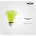 thumbnail image 4 of Jaspo Badminton Nylon Shuttlecocks , Yellow | With High Speed / Great Stability And Durability For Indoor Outdoor Practice | Pack Of 6, 4 of 5