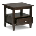 thumbnail image 5 of Simpli Home Warm Shaker 20 inch Solid Wood Transitional End Table in Tobacco Brown (Set of 2), 5 of 8