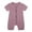 Purple, variant on WERYOUNG Girls Boys Bodysuits Summer Solid Color Zipper Short Sleeve Rompers Girls Versatile Onesie,Beige,6-12 Months