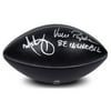 Mark Wahlberg and Vince Papale Autographed Eagles Logo Football