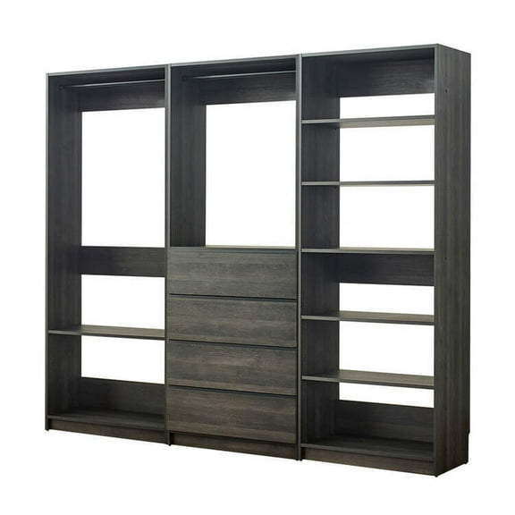 Maykoosh Closet System Customizible, Walk-In Wardrobe Organizer, Closet System with Hanging, Hanging Rods, Drawers, Heavy Duty