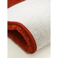 thumbnail image 4 of Faux Short Fur Area Rug-Brick Red, 4 of 6