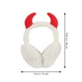 thumbnail image 4 of Winter Ear Muff Adults Earmuff Ear Warmers Foldable Ear Protector Horn Earmuff for Outdoor, 4 of 8