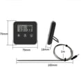 thumbnail image 4 of DOLITY Meat Thermometer Accurate Long with Timer for Cooking Oven black, 4 of 9