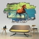 thumbnail image 2 of Calcomanías de pared autoadhesivas de PVC con forma de caballo en 3D, 2 of 3
