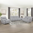 thumbnail image 5 of Steve Silver Alexandria Stone Gray Power Recliner, Top Grain Leather, USB Port, 5 of 5