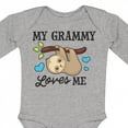 thumbnail image 4 of Inktastic My Grammy Loves Me with Sloth and Hearts Boys or Girls Long Sleeve Baby Bodysuit, 4 of 5