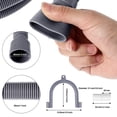 thumbnail image 4 of 2X Manguera de DesagüE para Lavadora Kits de Extensión de Manguera de DesagüE Flexible para Lavavajillas de 10 Pies Manguera de Descarga de Lavadora Corrugada, 4 of 5