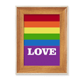thumbnail image 1 of Marco de fotos de madera Unbranded Amor LGBT Arcoiris 10.2 x 15.2 cm, 1 of 4