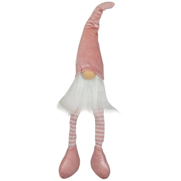 Northlight Spring Gnome with Dangling Legs Spring Figure - 15.5" - Pastel Pink