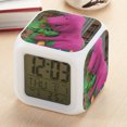 thumbnail image 4 of Barney's Adventures peripheral desktop square clock, seven-color changing alarm clock, silent alarm clock, 4 of 4