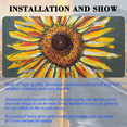 thumbnail image 3 of 1 Pcs 2D Flat License Plate Covers & Frames, Sunflower For Decorative Front, Waterproof For Decoration Aluminum License Plate Covers & Frames Cover For Men Women, 12" X 6", 3 of 7