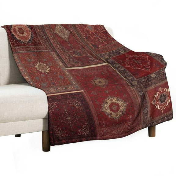 Bohemia Flannel Blanket Lightweight Blanket for Couch Sofa Bed, Super Soft Cozy Print Warm Blanket