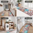thumbnail image 5 of Multicolor Ethnic Geometric Pattern Kitchen Rugs Sets Of 3,Kitchen Runner Rugs Non Skid Washable,Decorative Kitchen Floor Mats for Kitchen,Sink,Laundry,17"x30"+ 17"x47" + 17"x59", 5 of 6