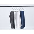 thumbnail image 4 of Unique Bargains Space Saving Non Slip Metal Pants Hangers 2 Pcs Gray, 4 of 6