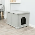 thumbnail image 3 of TRIXIE XL Cat Litter Box Enclosure Hidden Litter Indoor Cat Furniture Pet Home Side Table Gray, 3 of 8