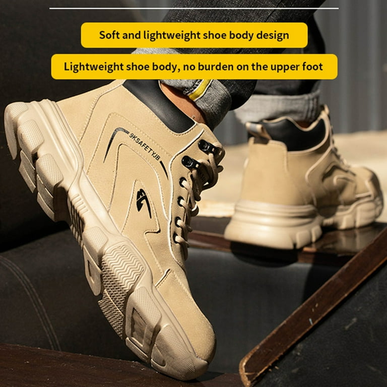 No slip top work boots