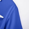 thumbnail image 6 of Rrxhxhs Golf Shirts for Men Summer Contrast Trim Collared 3-Button Short Sleeve Breathable Casual Tops with Chest Pocket,S, 6 of 9