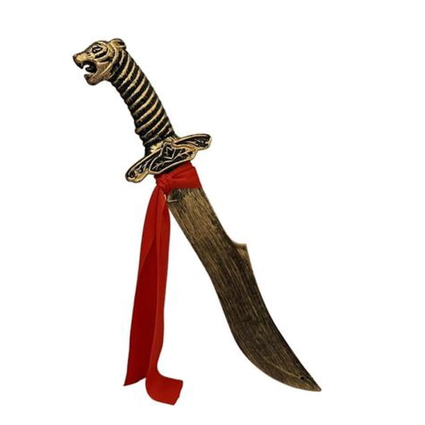 Espada de juguete de plástico: Espada de caballero medieval para Halloween, cosplay, juguete de caballero de plástico para fiestas, juegos de rol y simulación, accesorios para disfraz de pirata.