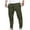 Mens Pants Army Green, variant on Chinos Cargo Pants for Men Multi Pockets Relaxed Drawstring Jogger Tapered Trousers Casual Solid Loose Elastic Waist Athletic Hiking Pant Clearance