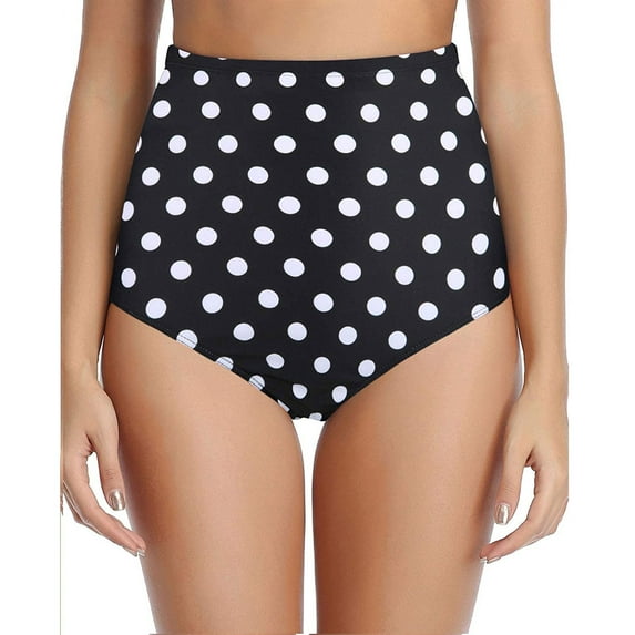 Women's Swim Shorts Bikini Bathing Suits High Waisted Polka Dot Swim Skirt Bottoms for Women