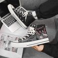 thumbnail image 2 of Zapatos de lona de caña alta, zapatillas de deporte para hombres, primavera, adolescentes, estudiantes, todo fósforo, casual, celebridades de Internet, 2 of 5
