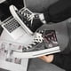 thumbnail image 2 of Zapatos de lona de caña alta, zapatillas de deporte para hombres, primavera, adolescentes, estudiantes, todo fósforo, casual, celebridades de Internet, 2 of 5