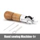 thumbnail image 3 of Fiudx Máquina de Coser de Cuero Diy, Mango de Madera con Estructura de Acero, Hilo Encerado para Cuero y Tela, Herramienta Portátil para Manualidades y Reparaciones, Ideal para Proyectos Domésticos y, 3 of 7