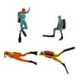 thumbnail image 3 of 4 figuras de buzos en miniatura, nadadores en miniatura, juguetes a escala 1:64, modelos de para decoración de casas de muñecas, maquetas de, 3 of 8