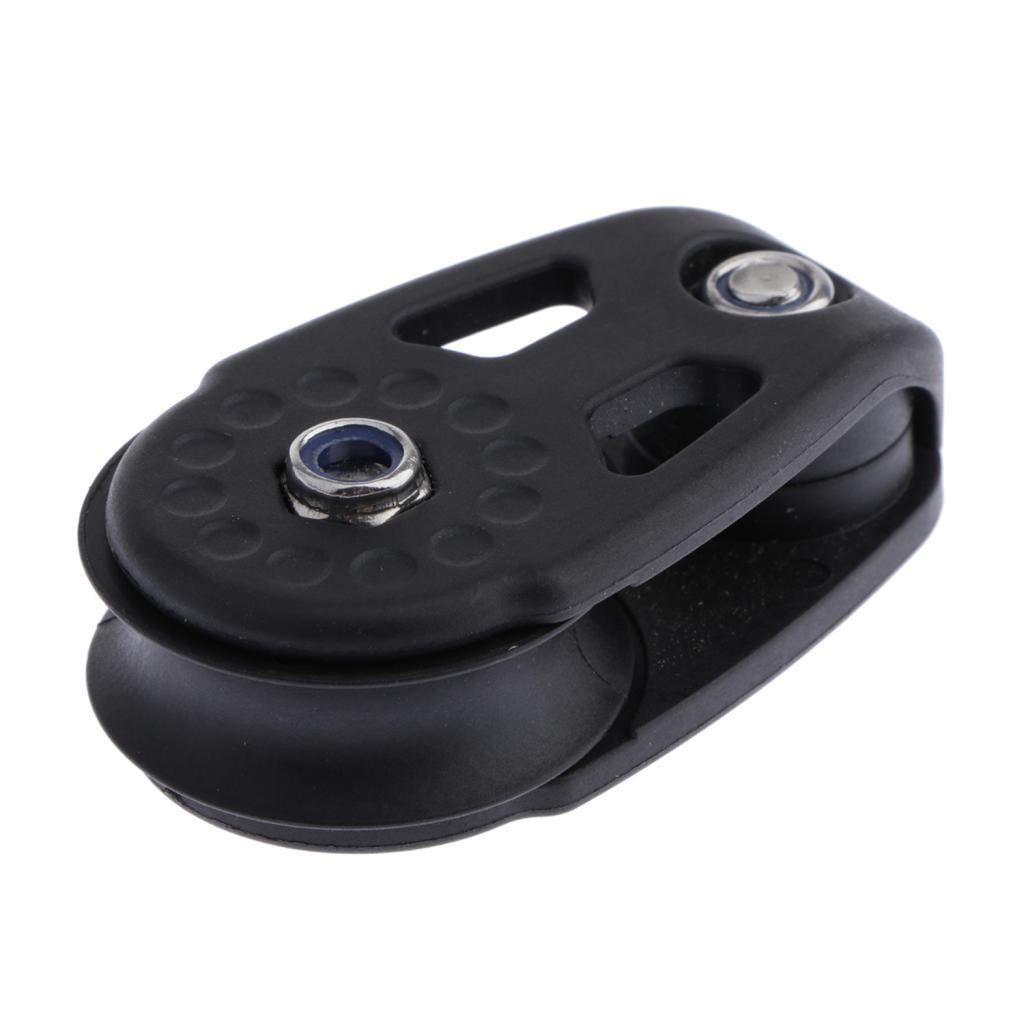 Axioma Pack of 3-8 Durable Pulleys for Outdoor Water Sports, Single Block Marine Pulley for Boat 6 Pcs