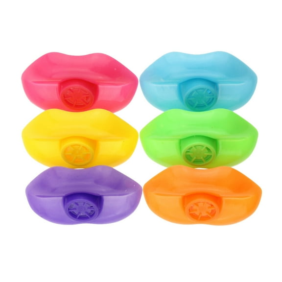 PBPBOX 48Pcs Colorful Plastic Whistles Party Favors for Kids Assorted Color